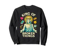 Jésus, Roi des Choses brisées, guérison chrétienne inspirante Sweatshirt