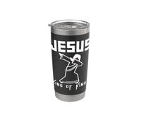 Jésus Roi des Rois Dab Louange Culte Danse Dabbing Danse Gobelet isotherme en acier inoxydable double paroi