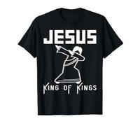 Jésus Roi des Rois Dab Louange Culte Danse Dabbing Danse T-Shirt Graphique avec Valeur, Homme, Noir, M