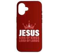 Jésus Roi des Rois Seigneur des Seigneurs Apocalypse 19 16 Coque pour iPhone 16
