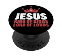 Jésus Roi des Rois Seigneur des Seigneurs Apocalypse 19 16 PopSockets PopGrip Adhésif