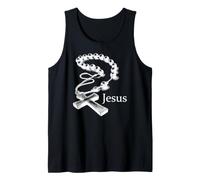 Jésus Rosaire Croix Catholique Christian Faith Hope Tee Débardeur