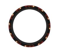 Jesus sagte: „Ich Bin das Licht der Welt (Johannes 8,12). Stilvoller Lenkradbezug für Damen, 15 Zoll, universelles Autozubehör, rutschfest und strapazierfähig, aus Polyester.