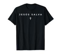 Jésus Salva Écriture chrétienne espagnole Foi Croix Jésus T-Shirt