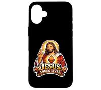 Jésus Sauve des Vies - Jésus chrétien Coque pour iPhone 16 Plus