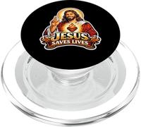 Jésus Sauve des Vies - Jésus chrétien PopSockets PopGrip pour MagSafe
