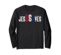 Jésus Sauve - Design Typographique Distressé Manche Longue