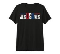 Jésus Sauve - Design Typographique Distressé T-Shirt Haut de Gamme