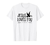 Jésus Sauve la lumière du Cercle de prière de Foi du Monde T-Shirt