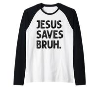 Jésus sauve mon frère Manche Raglan