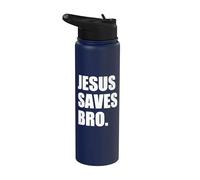 Jésus sauve mon frère Stainless Steel Insulated Water Bottle