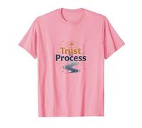Jésus Sauve : Trust The Process Christian Faith Citation T-Shirt, Homme, Rose, XL