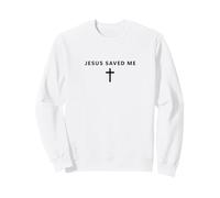 Jesus Saved Me Minimalist Faith Jésus Cool Christian Sweatshirt