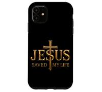 Jesus Saved My Life God Citation chrétienne Croyant Religieux Coque pour iPhone 11