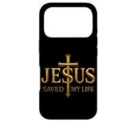 Jesus Saved My Life God Citation chrétienne Croyant Religieux Coque pour iPhone 17 Pro