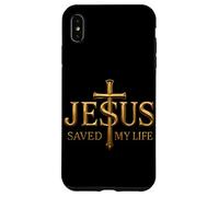 Jesus Saved My Life God Citation chrétienne Croyant Religieux Coque pour iPhone XS Max