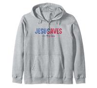Jesus Saves American 2026 250 Years Christian 4th of July Sweat à Capuche