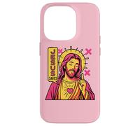 Jesus Saves Anime Chrétien Sacred Heart Manga Pop Art Rose Coque pour iPhone 14 Pro