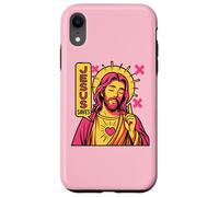 Jesus Saves Anime Chrétien Sacred Heart Manga Pop Art Rose Coque pour iPhone XR
