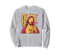 Jesus Saves Anime Chrétien Sacred Heart Manga Pop Art Rose Sweatshirt
