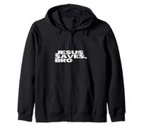 Jesus Saves Bro - Foi chrétienne, Espoir, Amour, prière - incliné Sweat à Capuche