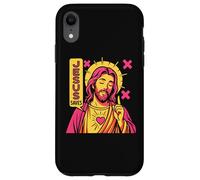 Jesus Saves Christian Anime Sacred Heart Manga Pop Art Coque pour iPhone XR