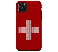 Jesus Saves Cross Repeating Minimal Christian Faith (Red) Coque pour iPhone 11 Pro Max
