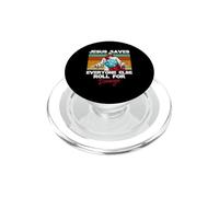 Jesus Saves Everyone Else Roll for Damage Chrétien PopSockets PopGrip pour MagSafe