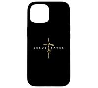 Jesus Saves Faith Croix Christ Religieux Jésus Sauver Coque pour iPhone 15