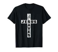 Jesus Saves - La croix chrétienne Chi-Rho - vintage T-Shirt