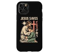 Jesus Saves Manga chrétien Dessin animé Japonais Coque pour iPhone 11 Pro