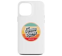 Jesus Saves Retro Vintage Christian Faith Bible Verse Gifts Coque pour iPhone 13 Pro Max