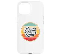 Jesus Saves Retro Vintage Christian Faith Bible Verse Gifts Coque pour iPhone 15