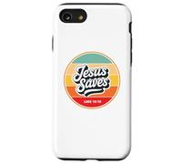 Jesus Saves Retro Vintage Christian Faith Bible Verse Gifts Coque pour iPhone SE (2020) / 7 / 8
