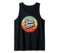 Jesus Saves Retro Vintage Christian Faith Bible Verse Gifts Débardeur