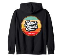 Jesus Saves Retro Vintage Christian Faith Bible Verse Gifts Sweat à Capuche