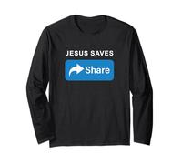 Jesus Saves! Share! Minimal Text Evangelism Gospel Manche Longue