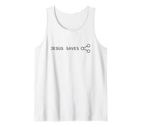 Jesus Saves! Share Node Minimal Text Evangelism Gospel Débardeur