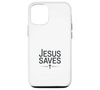 Jesus Saves Vintage Christian Faith Inspiration Coque pour iPhone 12/12 Pro