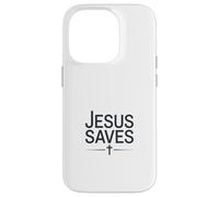 Jesus Saves Vintage Christian Faith Inspiration Coque pour iPhone 14 Pro
