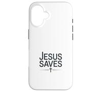 Jesus Saves Vintage Christian Faith Inspiration Coque pour iPhone 16
