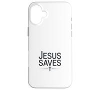 Jesus Saves Vintage Christian Faith Inspiration Coque pour iPhone 16 Plus