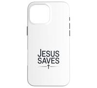 Jesus Saves Vintage Christian Faith Inspiration Coque pour iPhone 16 Pro Max