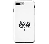 Jesus Saves Vintage Christian Faith Inspiration Coque pour iPhone 7 Plus/8 Plus