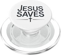 Jesus Saves Vintage Christian Faith Inspiration PopSockets PopGrip pour MagSafe