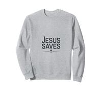 Jesus Saves Vintage Christian Faith Inspiration Sweatshirt