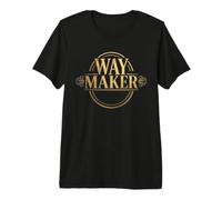 Jésus Shirt Way Maker Bold Blessed Christian Faith Statement T-Shirt Haut de Gamme