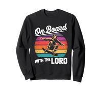 Jesus Skateboard rétro Sunset on Bord with The Lord Skater Sweatshirt