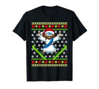 Jésus Ski Moche Noël Garçons Filles Jeunes Enfants T-Shirt