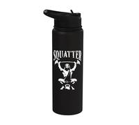 Jesus Squatter Kettlebell Squats Haltérophilie Stainless Steel Insulated Water Bottle